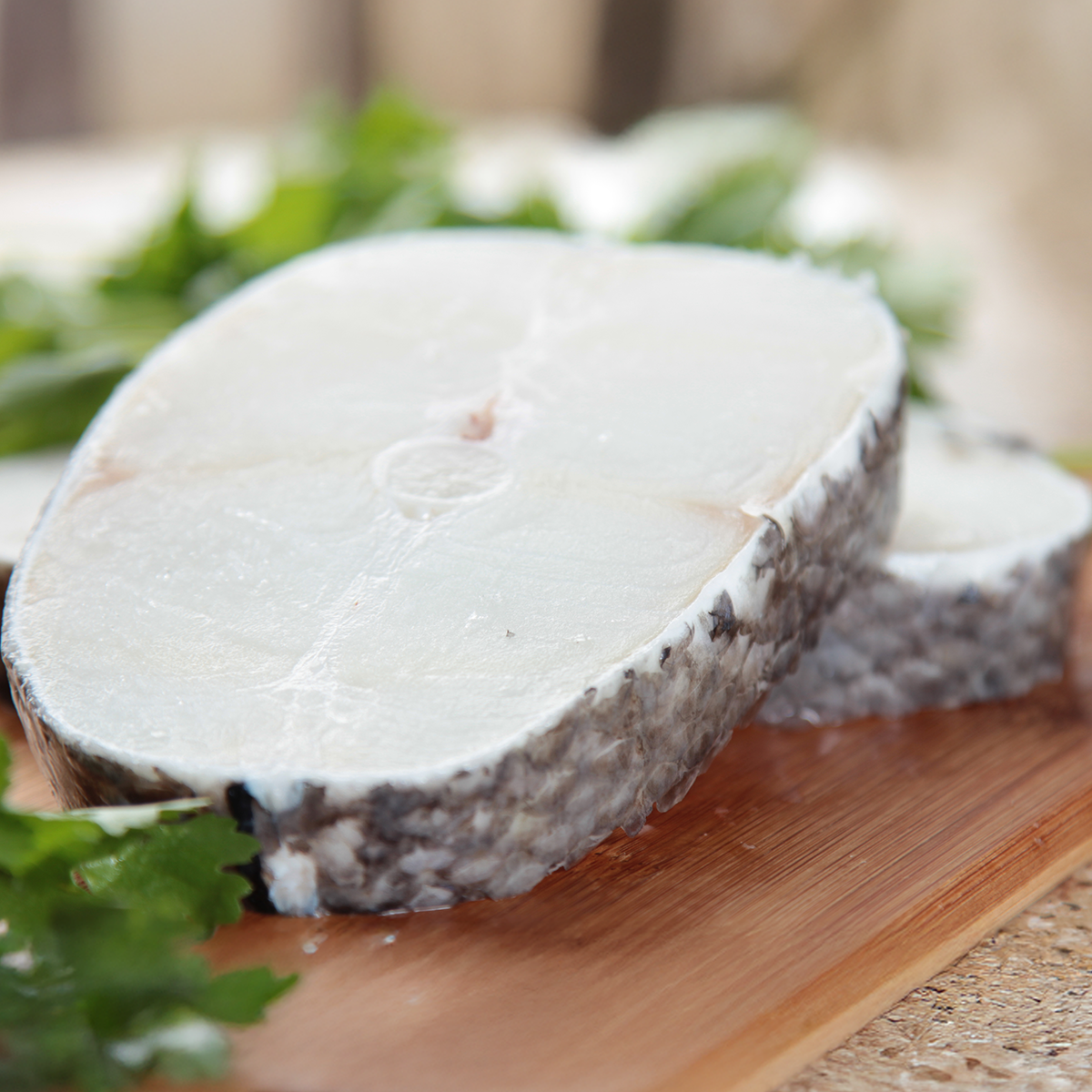 Wild Caught Chilean Sea Bass (Cod) Steak Cut