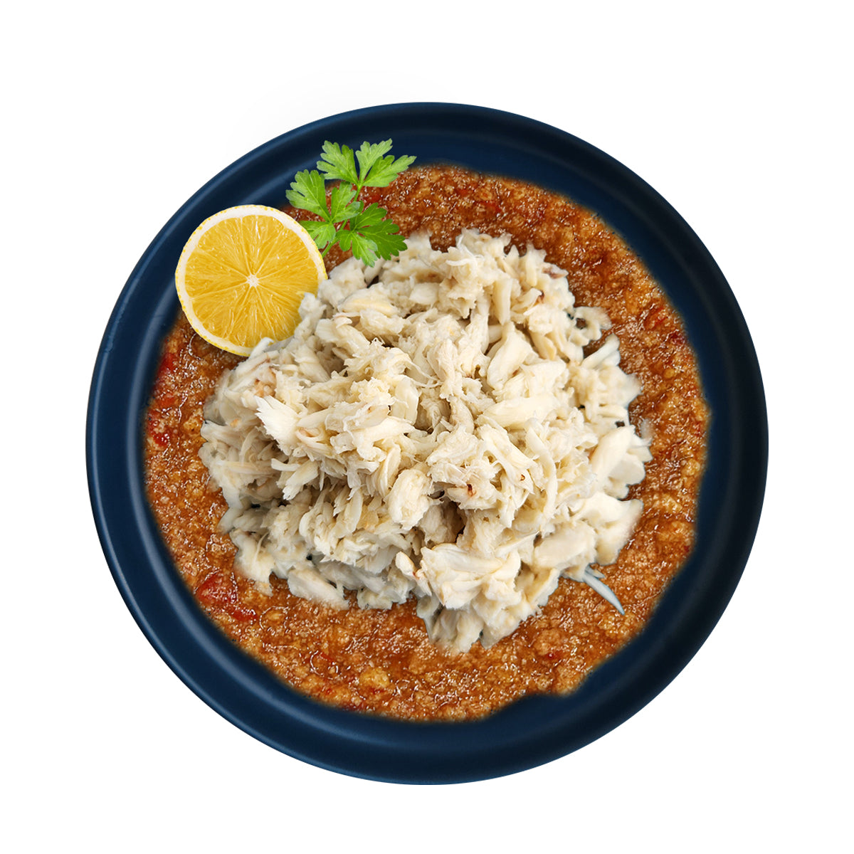 Cooked Blue Swimming Crab Meat with Chilli Crab Sauce and Mantou Buns