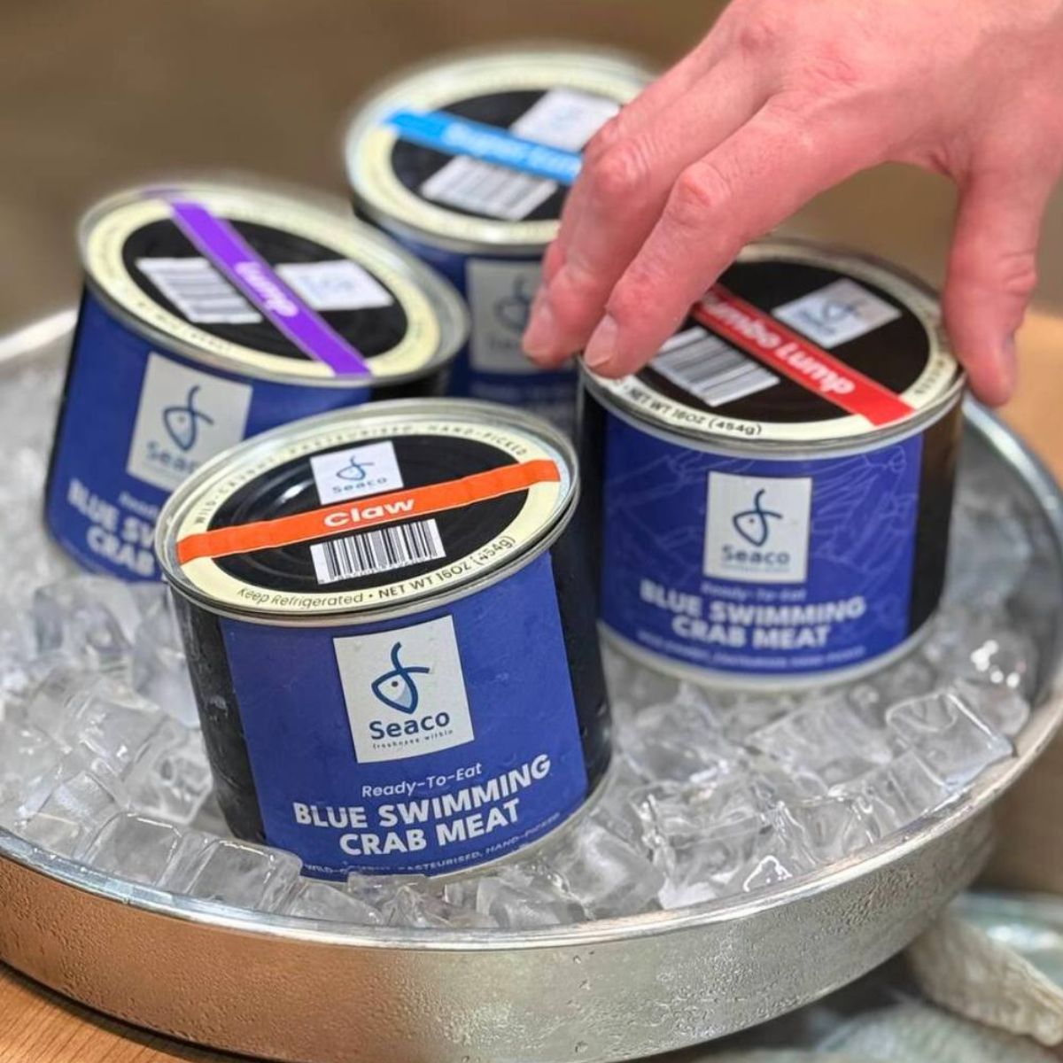 Chilled Canned Super Lump Blue Swimming Crab Meat