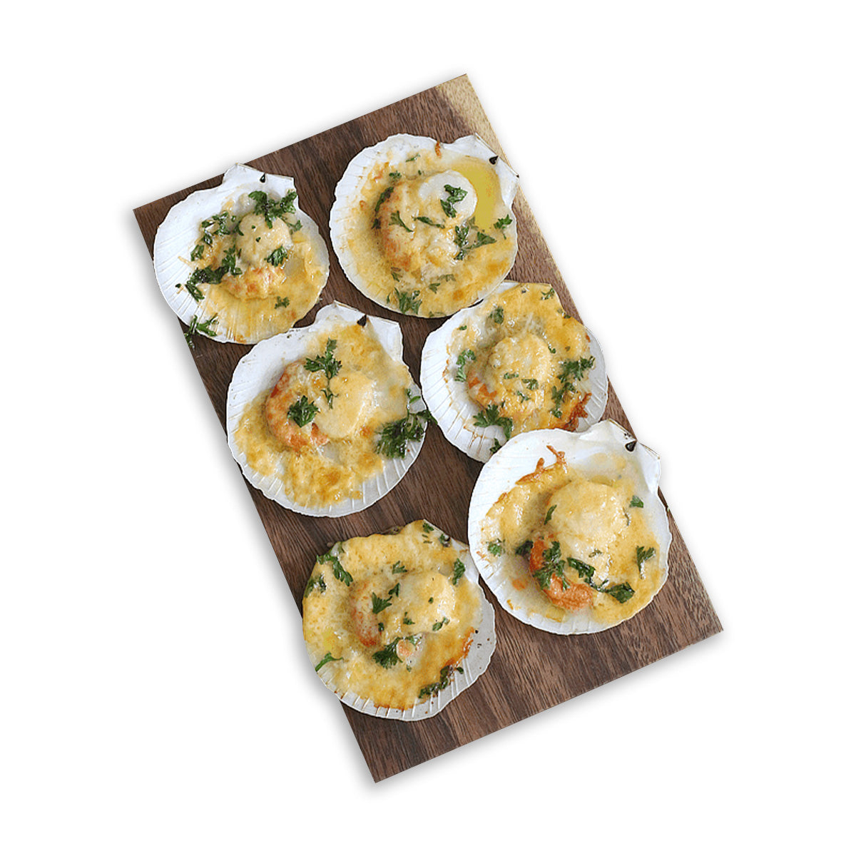 Japanese Half Shell Scallop with Truffle Cheese Sauce