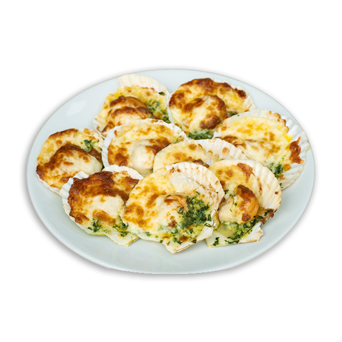 Japanese Half Shell Scallop with Truffle Cheese Sauce