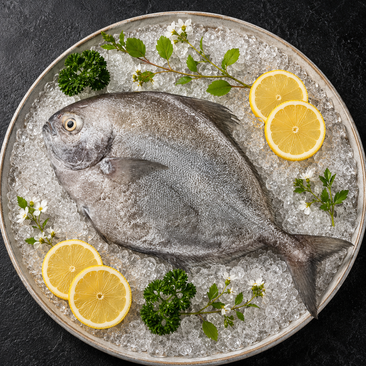 Fresh Whole Black Pomfret 黑鲳