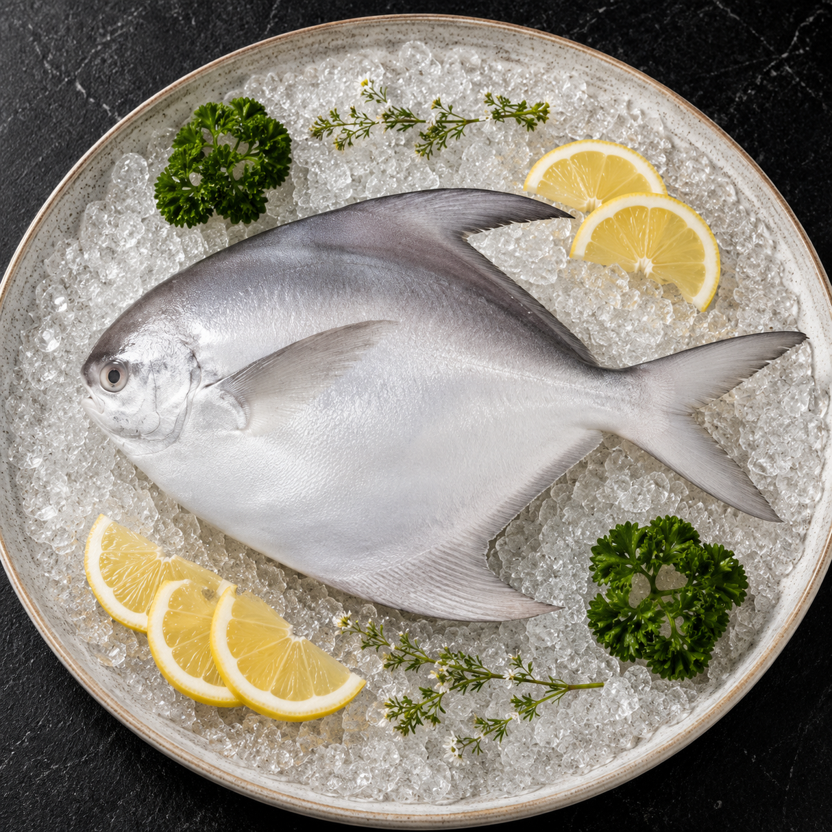 Fresh Whole White Pomfret 白鲳