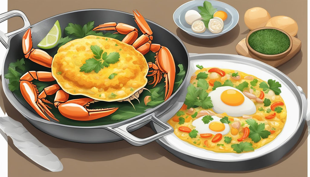 Bangkok Crab Omelette: A Tasty Street Food Delight in Thailand