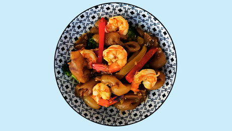 Easy Stir Fry Sea Cucumber with Prawns Recipe