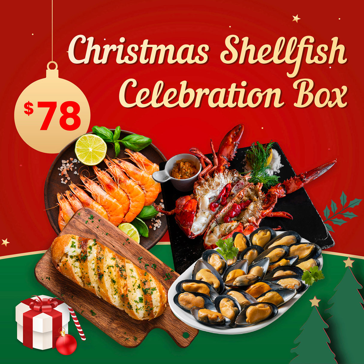 Christmas Shellfish Celebration Box