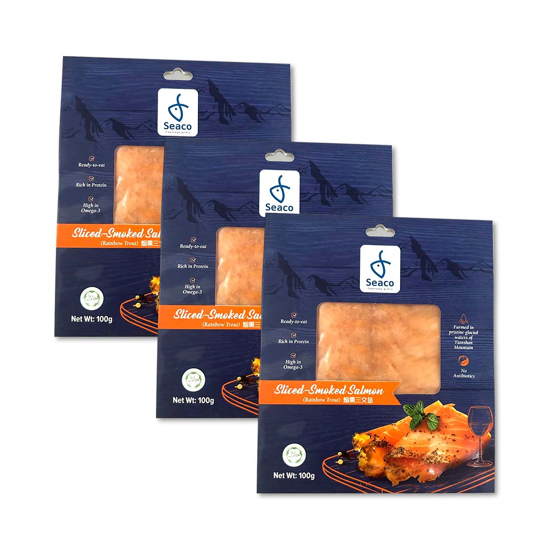 Bundle Of 3 - Rainbow Trout Smoked Salmon Slice