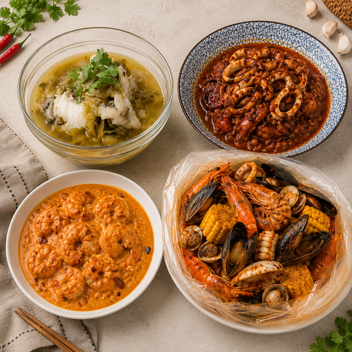 Cozy Seafood Dinner Bundle