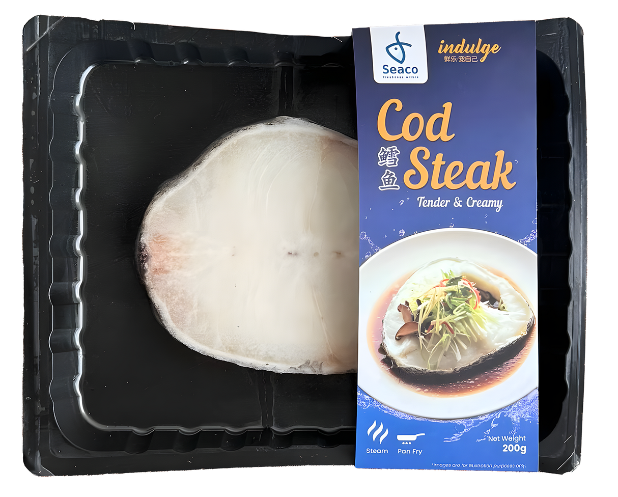 Wild Caught Chilean Sea Bass (Cod) Steak Cut - 200g