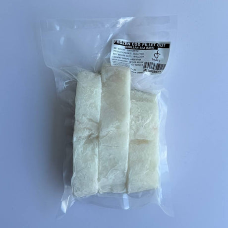 Wild Caught Chilean Sea Bass (Cod) Portion Cut