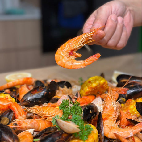 Festive Seafood in a Bag