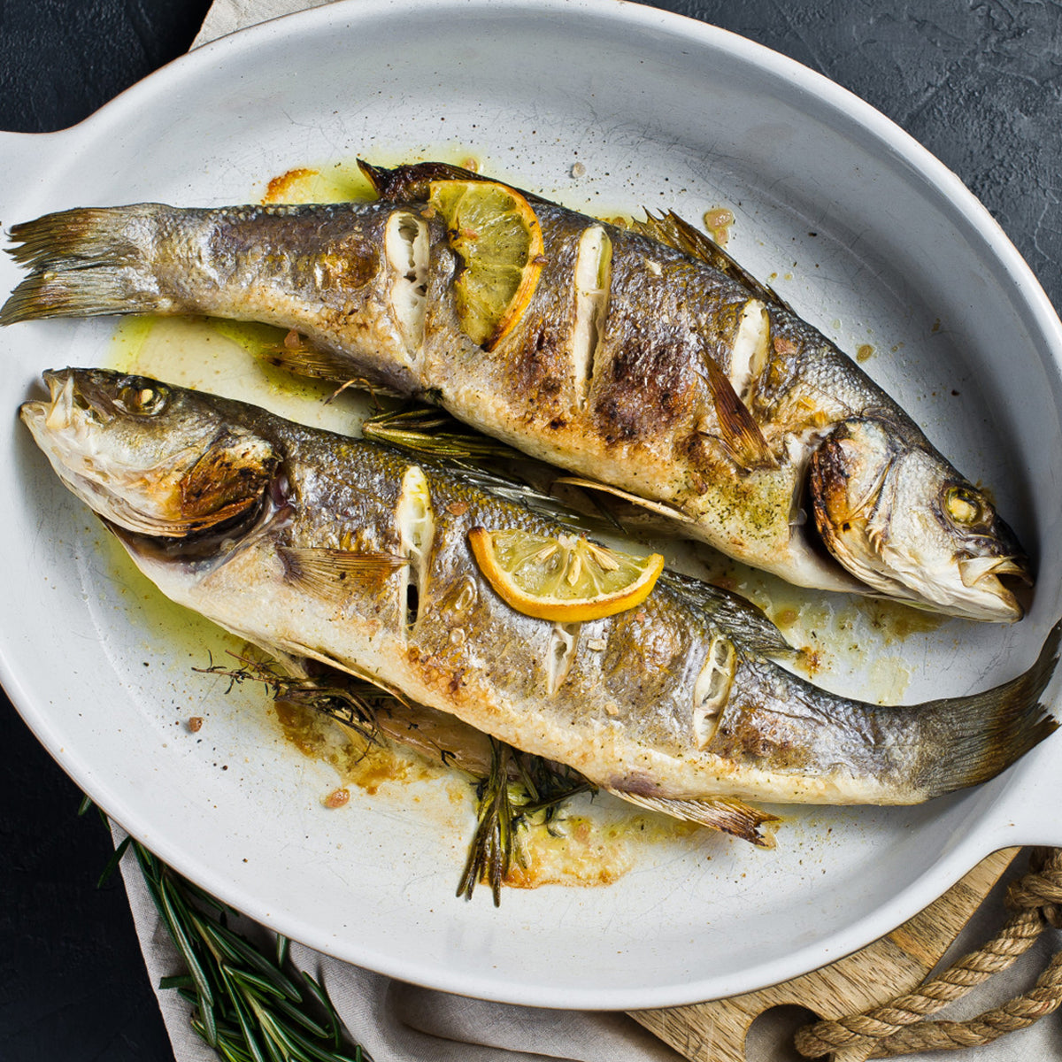 Spicy/Garlic Grilled Whole Seabass