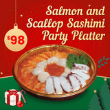 Salmon and Scallop Sashimi Party Platter