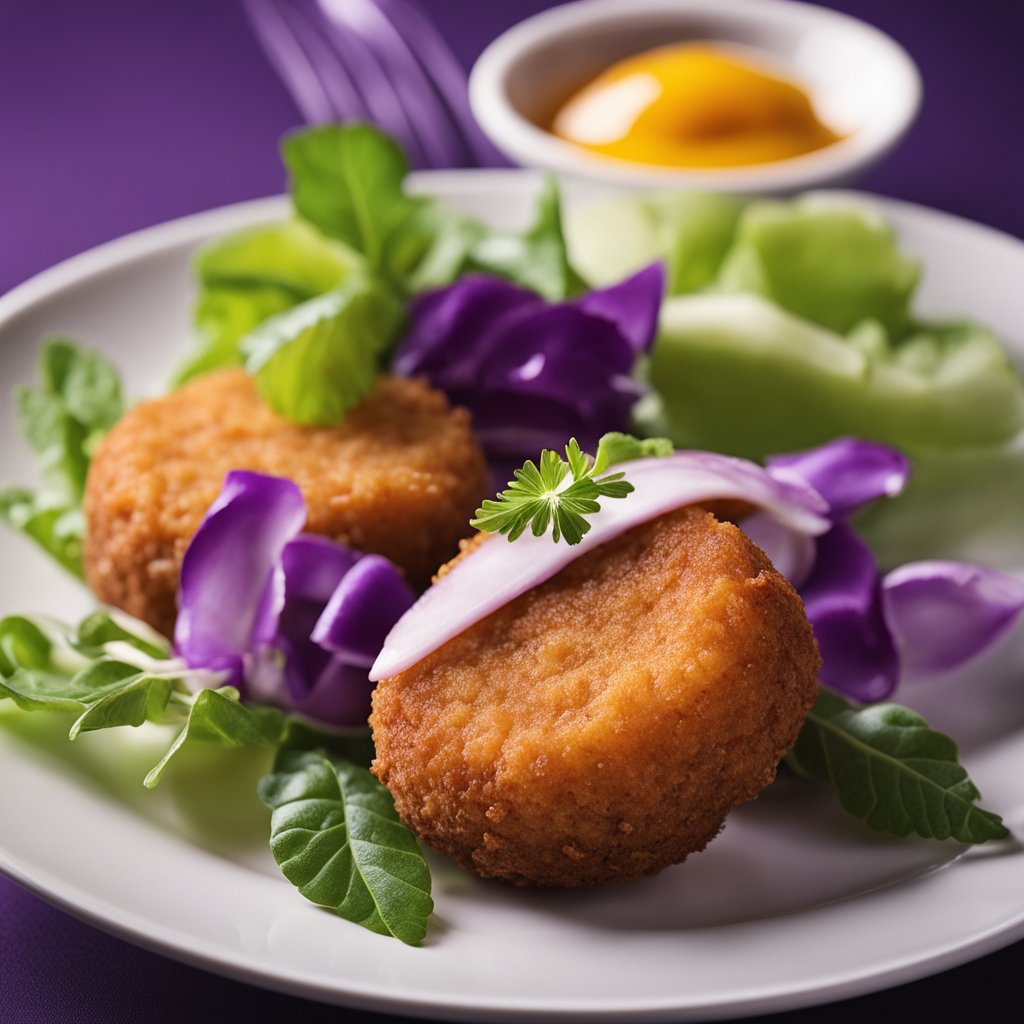 Purple Sweet Potato Croquette